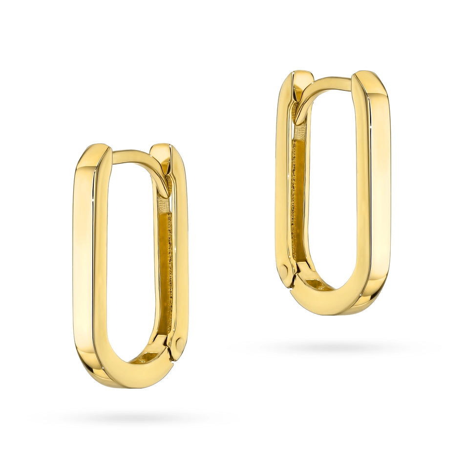 Gold Earrings with English Clasp