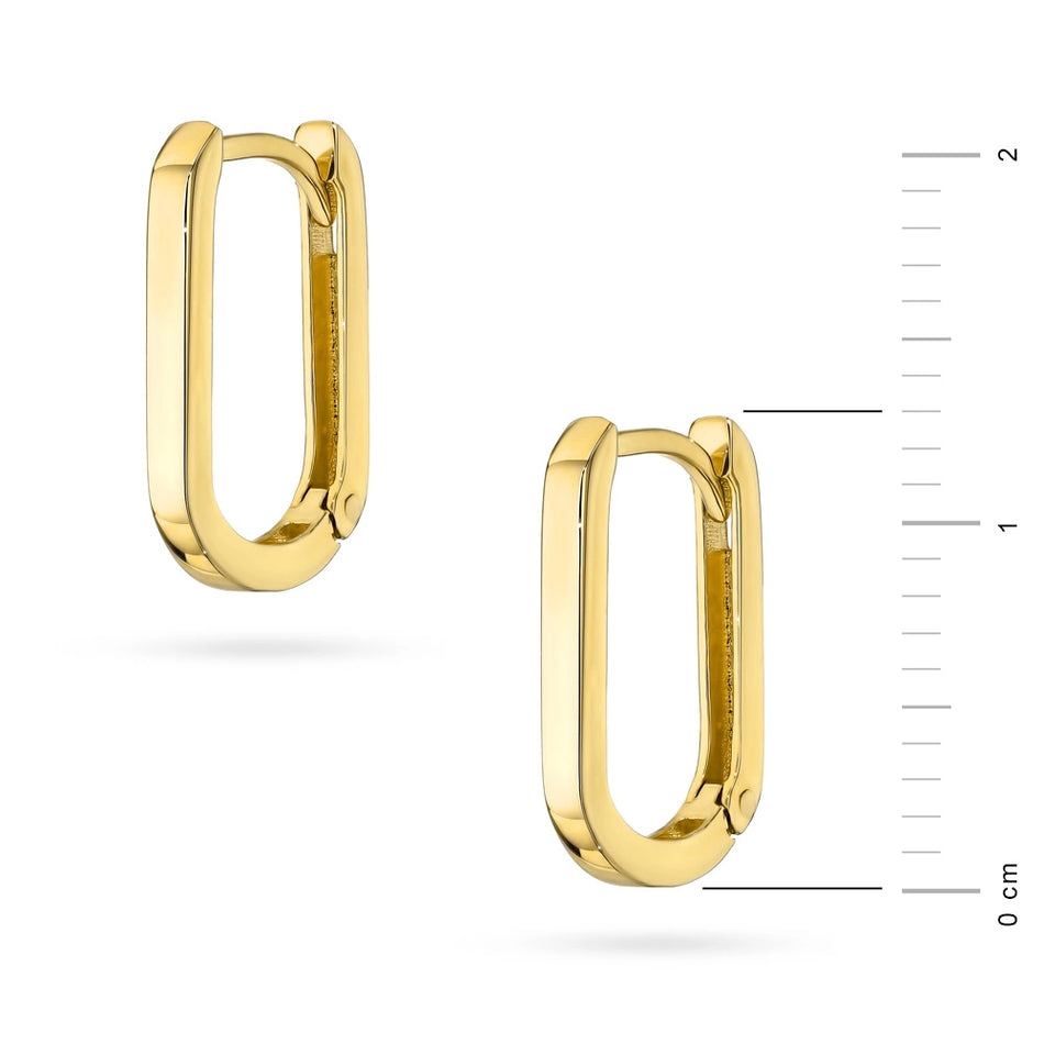 Gold Earrings with English Clasp