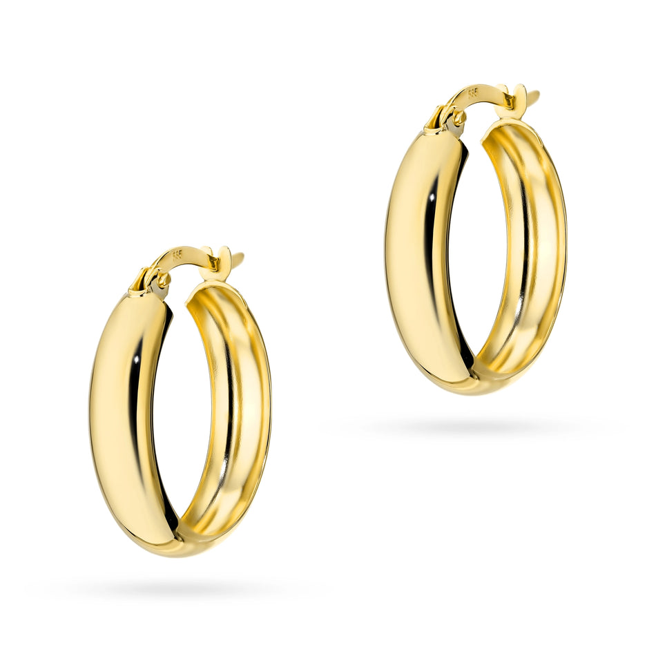Gold Earrings with English Clasp