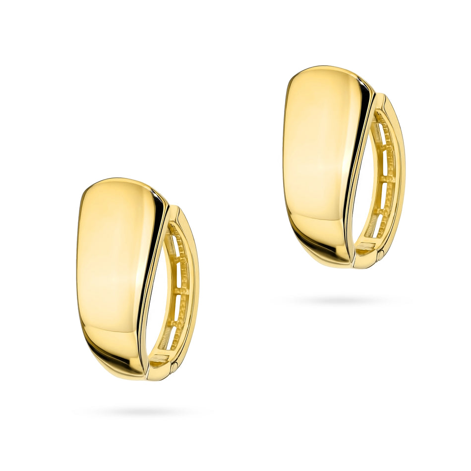 Gold Earrings with English Clasp