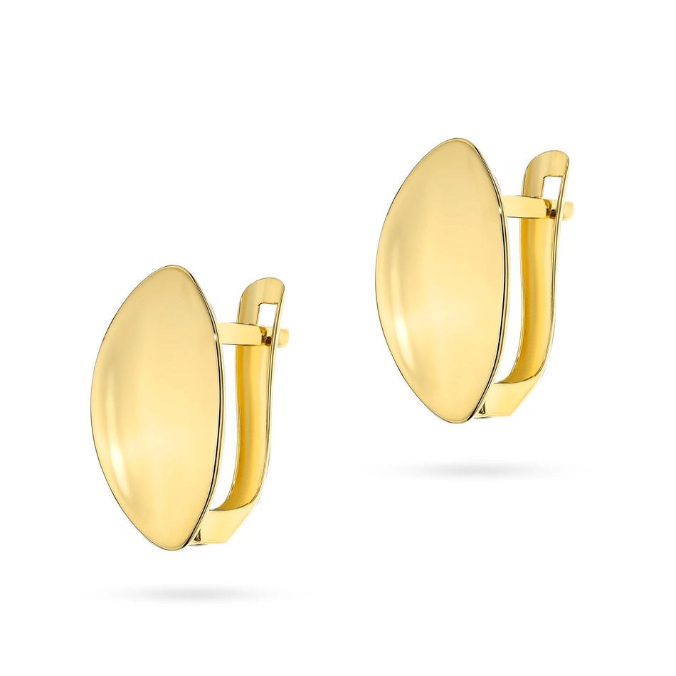 Gold Earrings with English Clasp