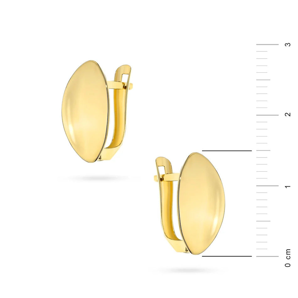 Gold Earrings with English Clasp