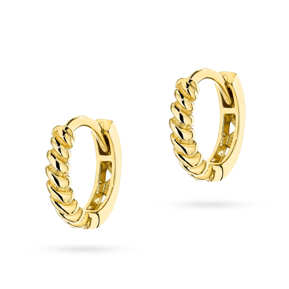 Gold Creaolen Ohrringe