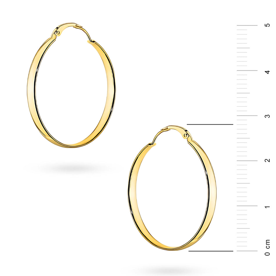 Gold Earrings with English Clasp