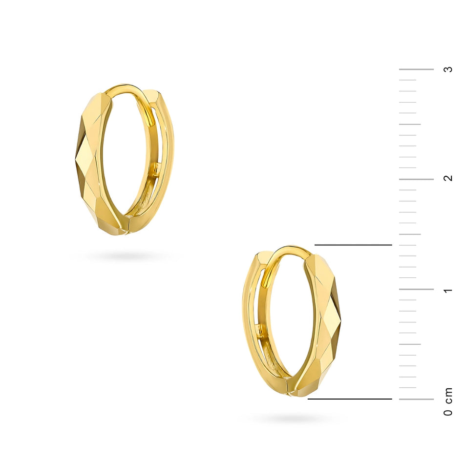 Gold Creaolen Ohrringe