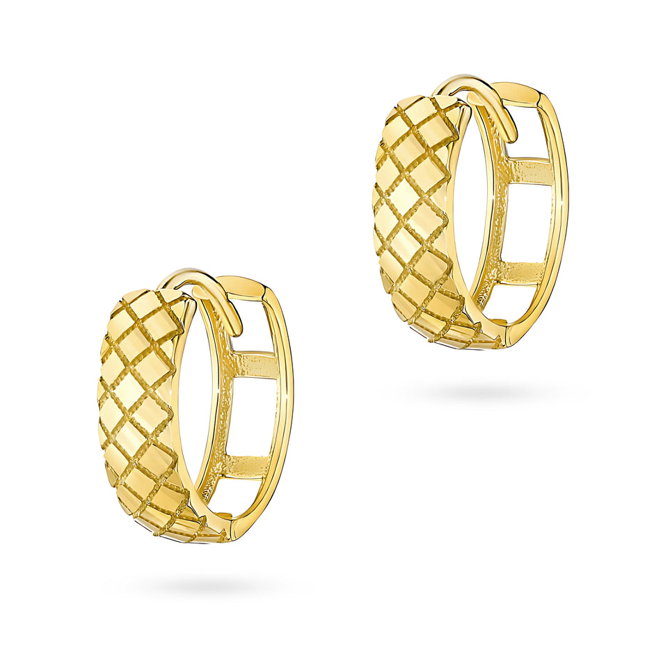 Gold Creaolen Ohrringe