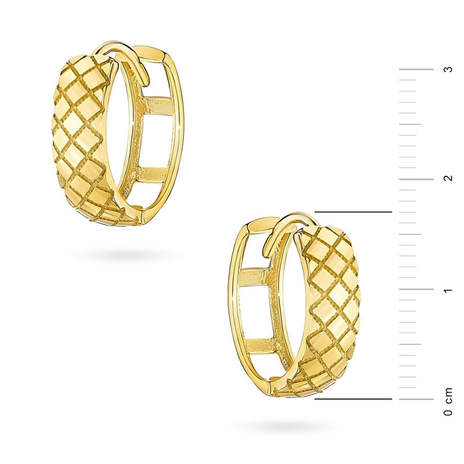 Gold Creaolen Ohrringe