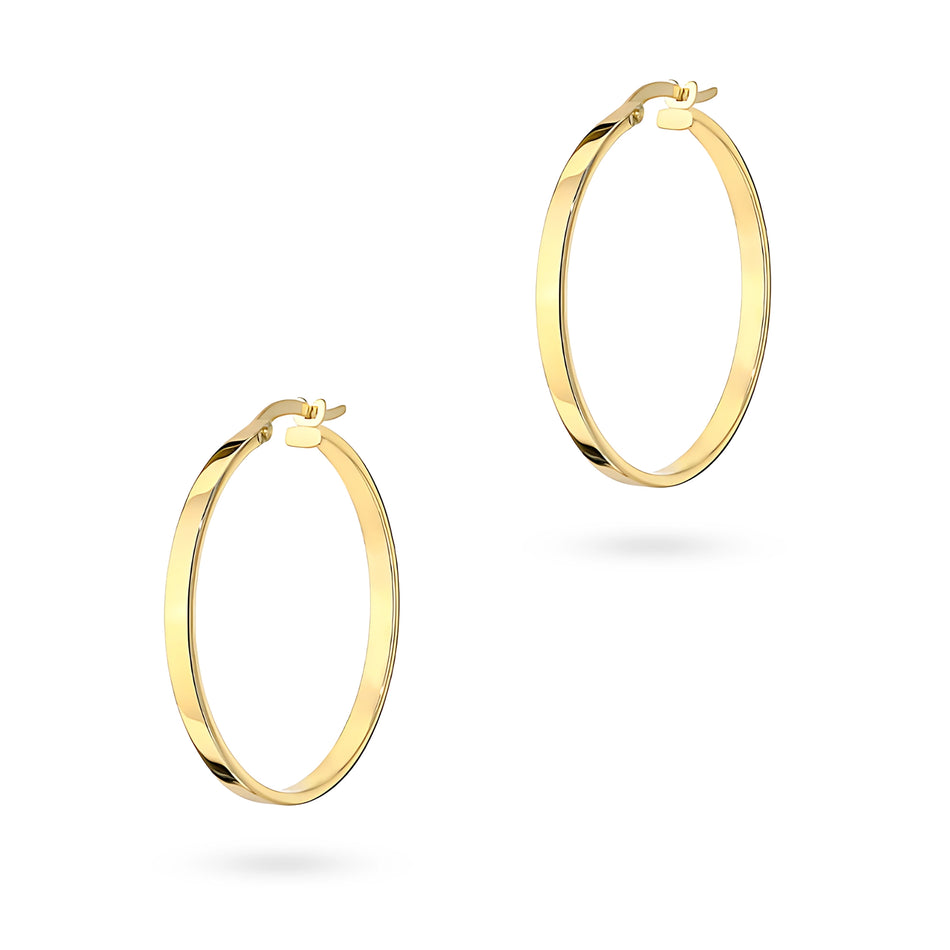 Gold Earrings with English Clasp