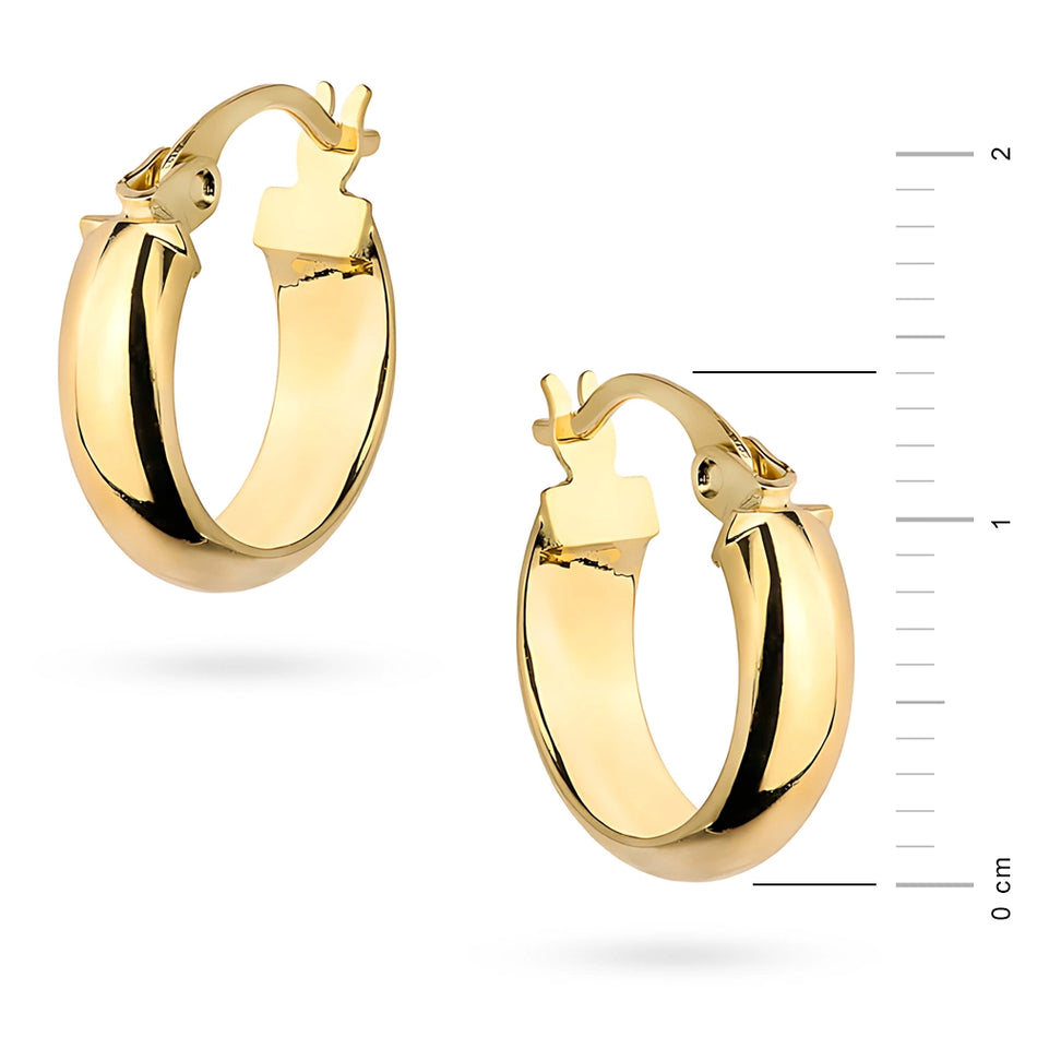 Gold Earrings with English Clasp