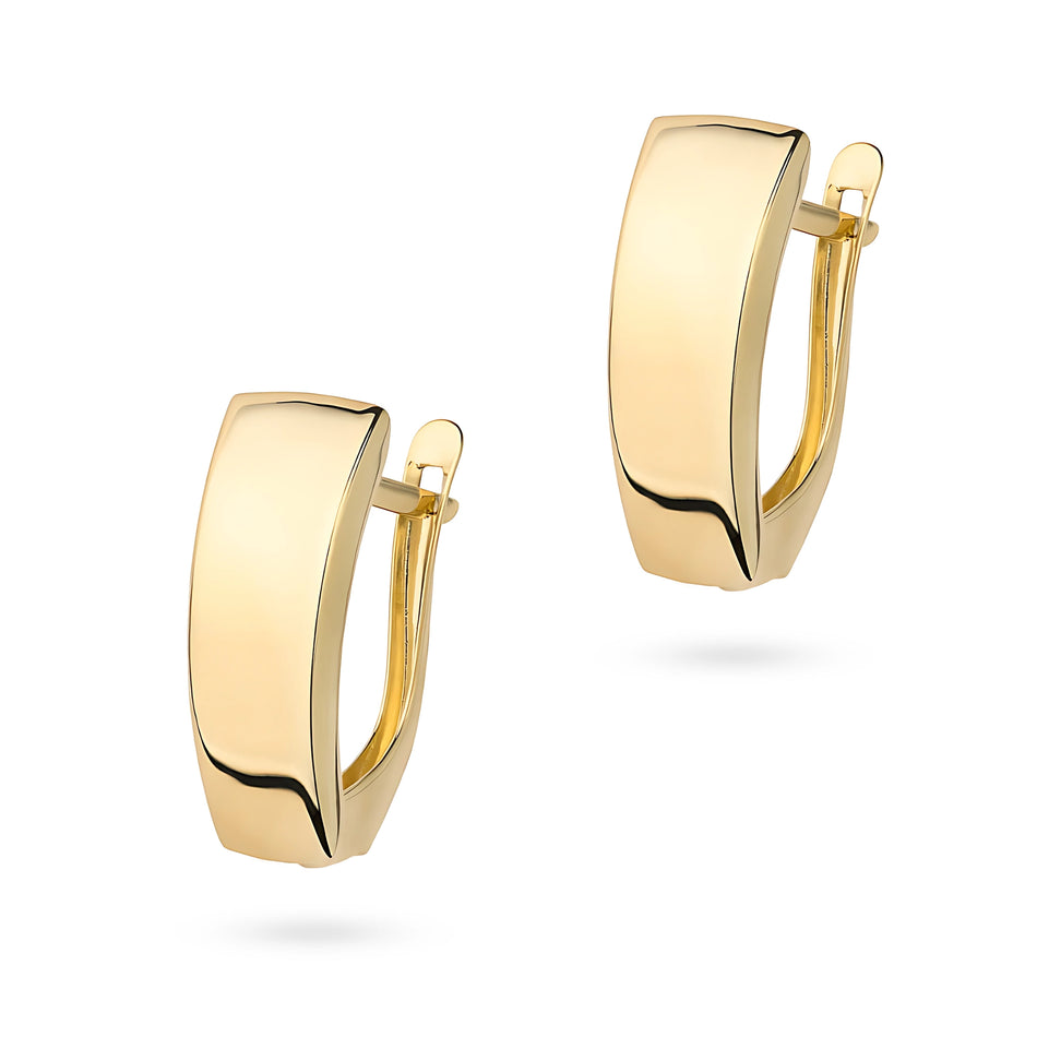 Gold Earrings with English Clasp