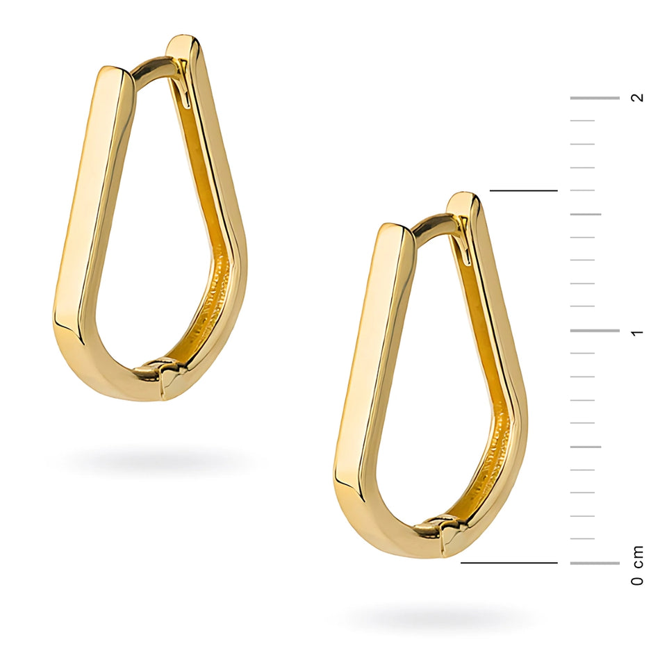 Gold Earrings with English Clasp