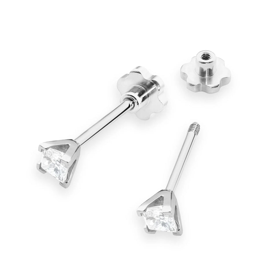 Goldohrringe mit 0,15 ct Diamanten