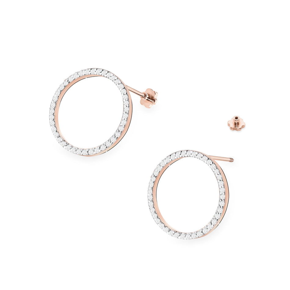 Goldohrringe mit 0,40 ct Diamanten