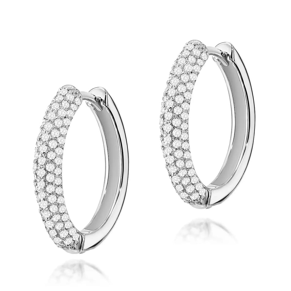 Goldohrringe mit 0,83 ct Diamanten