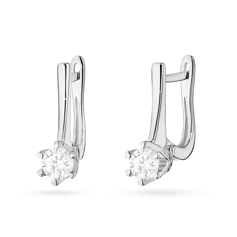 Goldohrringe mit 0,30 ct Labor-Diamanten