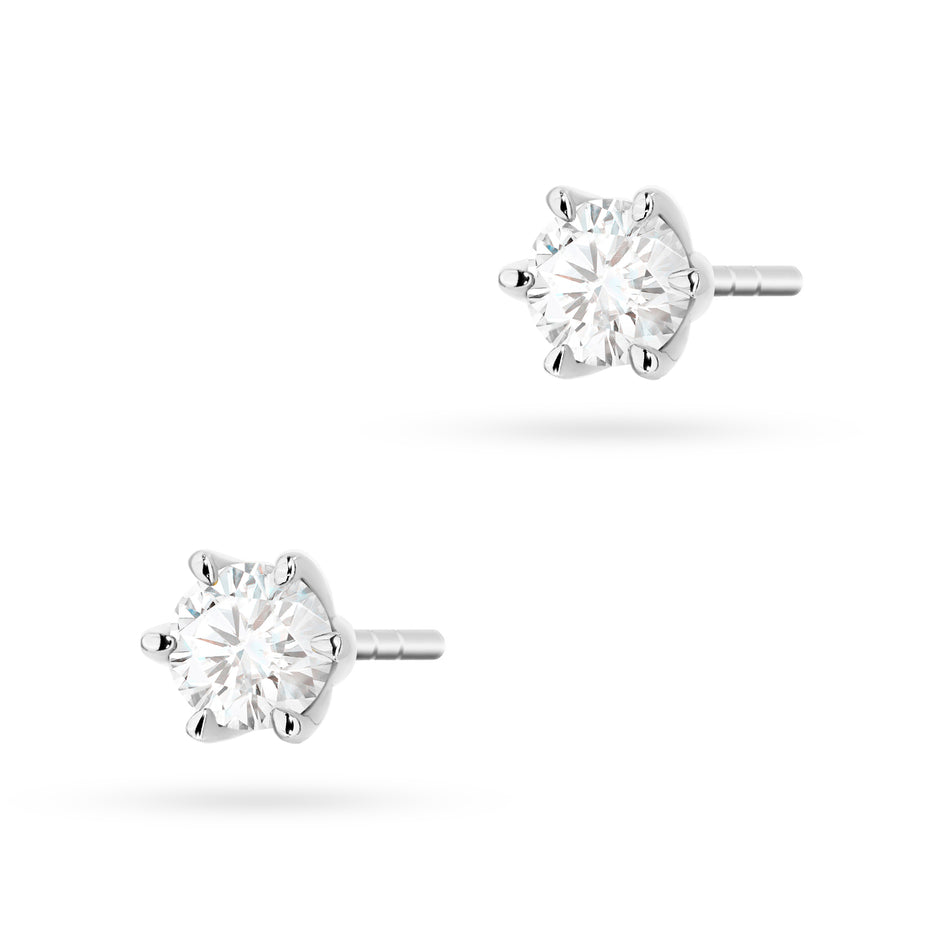 Goldohrringe mit 2 x 0,30 ct Diamanten
