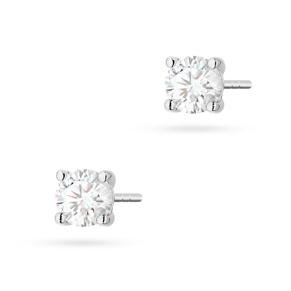 Goldohrringe mit 2 x 0,50 ct Labor-Diamanten