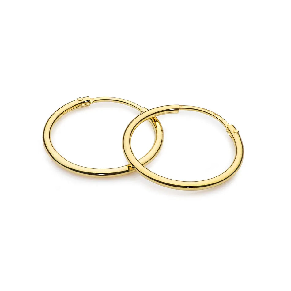 Gold Creaolen Ohrringe 2cm