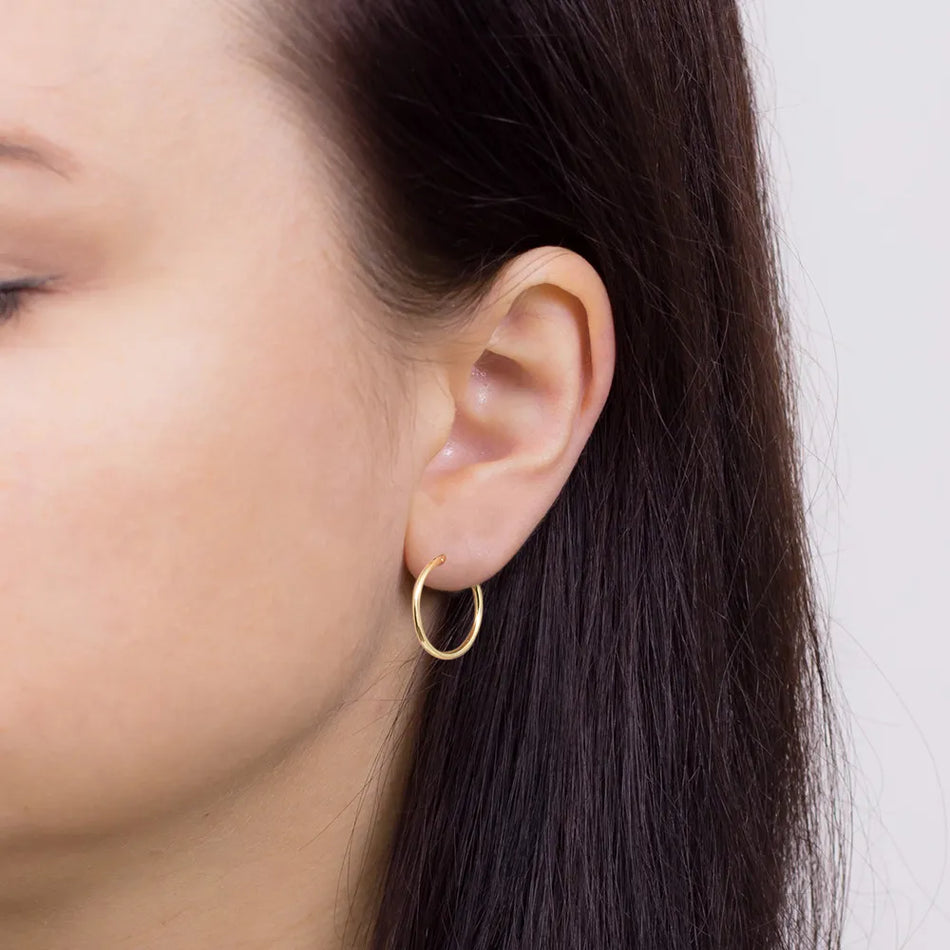 Gold Creaolen Ohrringe 2cm