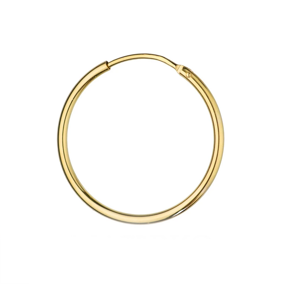 Gold Single Creaolen Earring 15-25mm