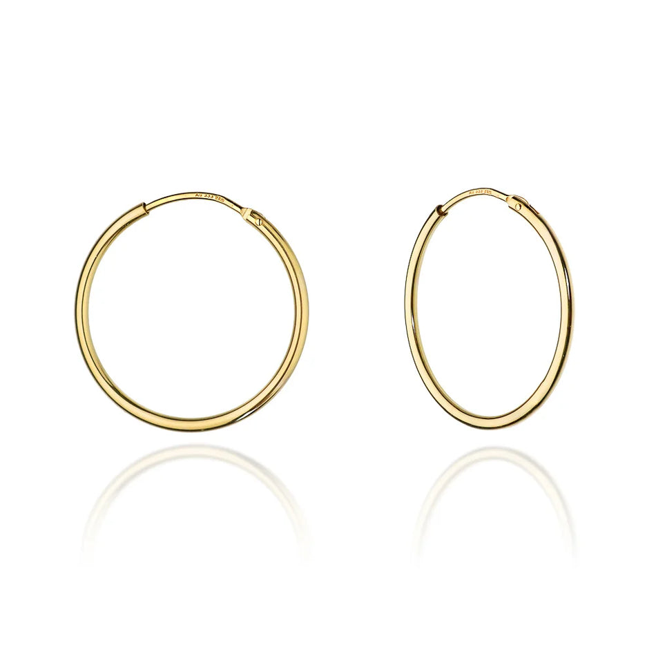 Gold Creaolen Ohrringe 15-25mm