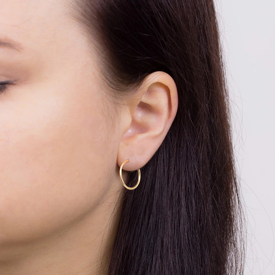 Gold Creaolen Ohrringe 1,7cm