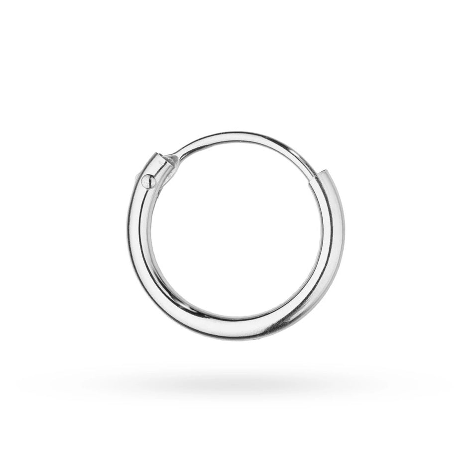 Einzelner Silber Creaolen Ohrring