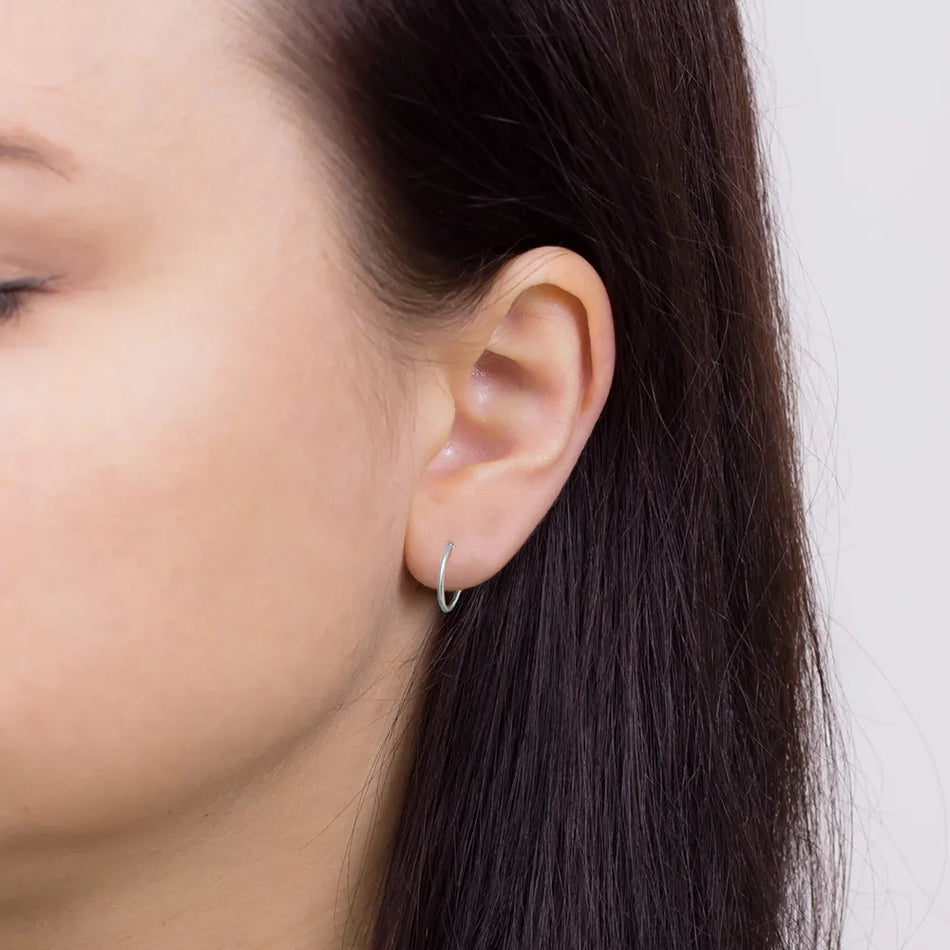 Single Silber Creaolen Ohrring 9-15mm