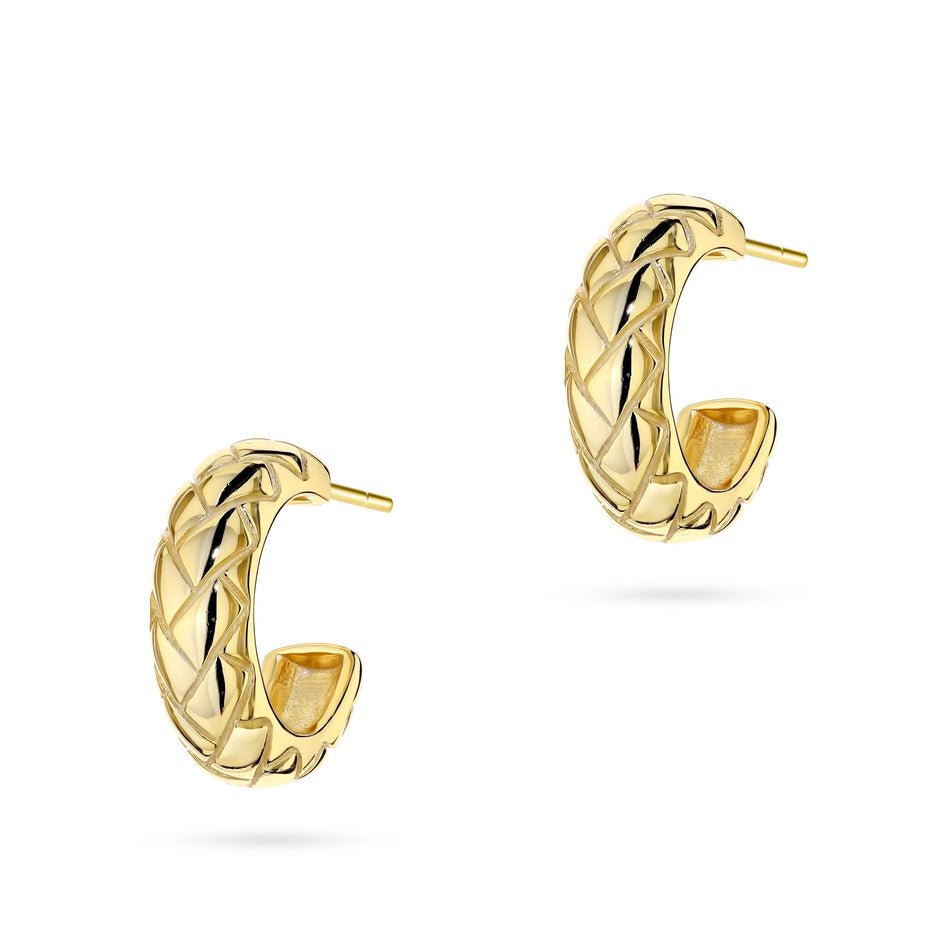 Gold-plated Silver Stud Earrings