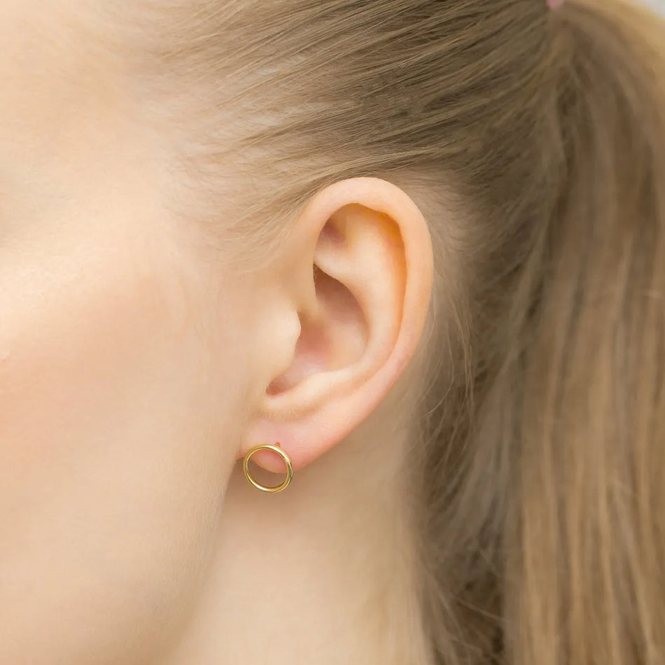 Gold-plated Silver Stud Earrings