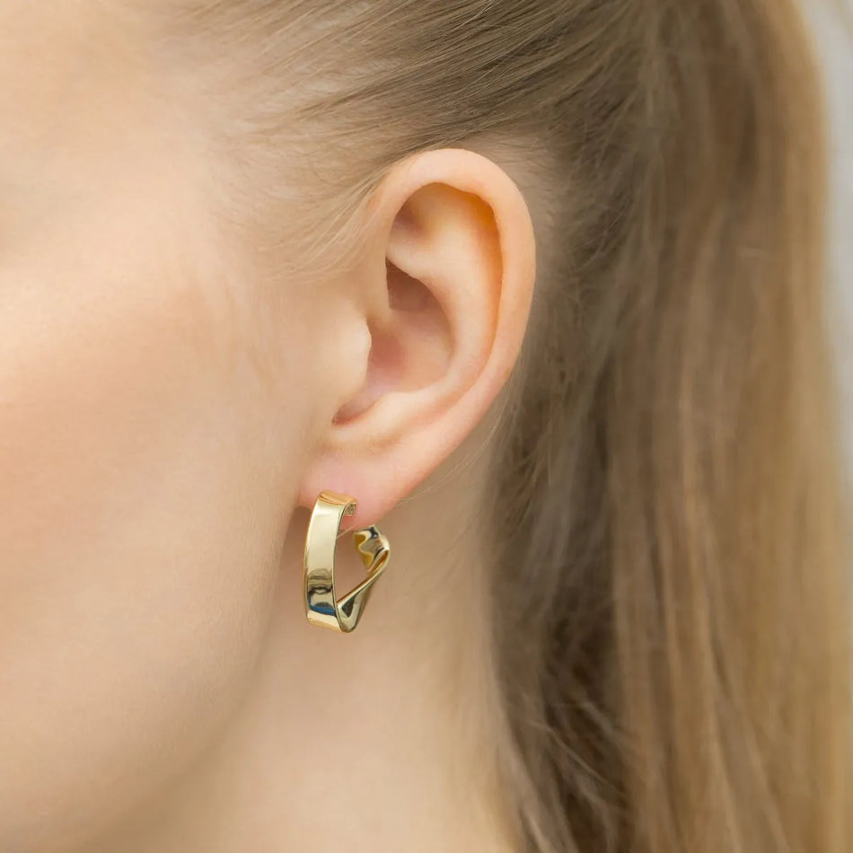 Gold-plated Silver Stud Earrings