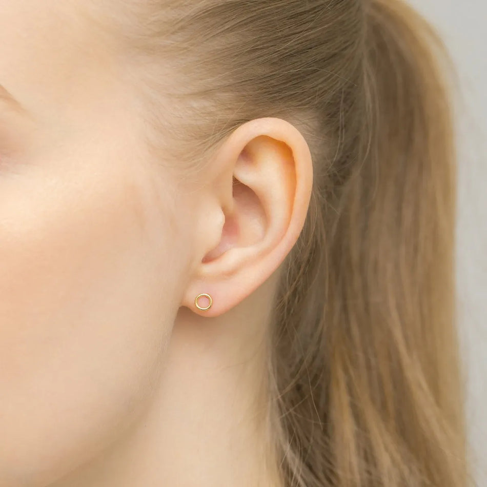 Gold-plated Silver Stud Earrings