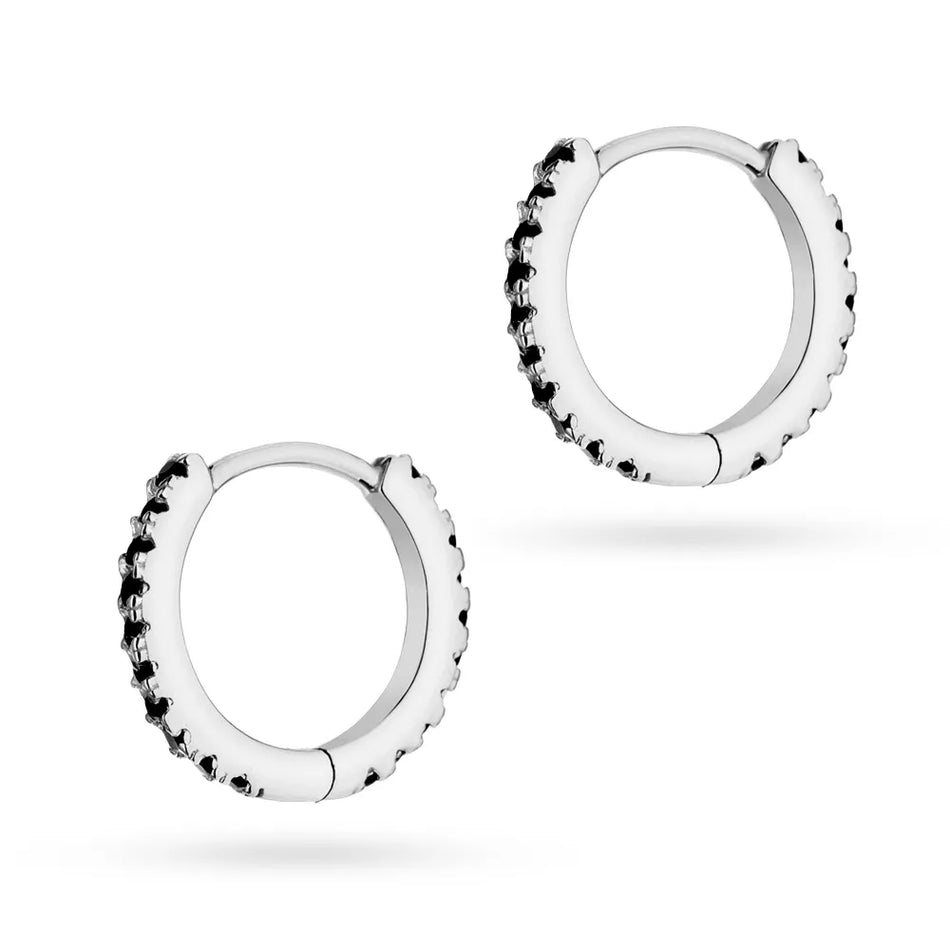 Silber Creaolen Ohrringe mit Zirkonia