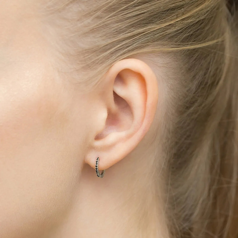 Silber Creaolen Ohrringe mit Zirkonia