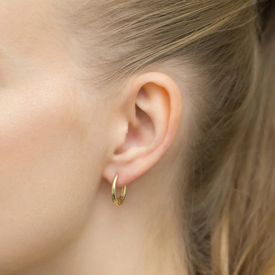 Vergoldete Silber Creaolen Ohrringe