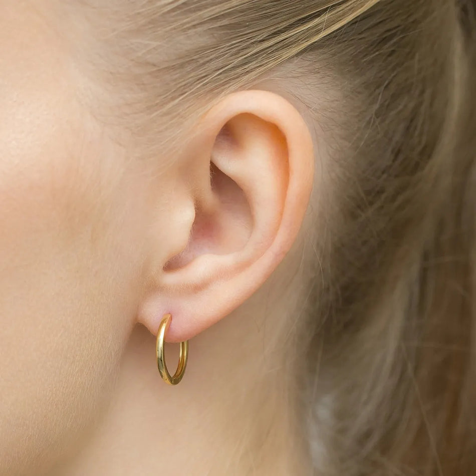 Vergoldete Silber Creaolen Ohrringe