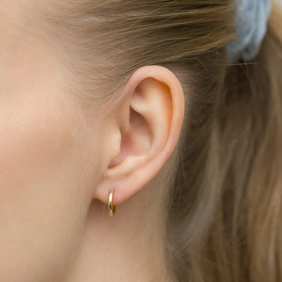 Vergoldete Silber Creaolen Ohrringe