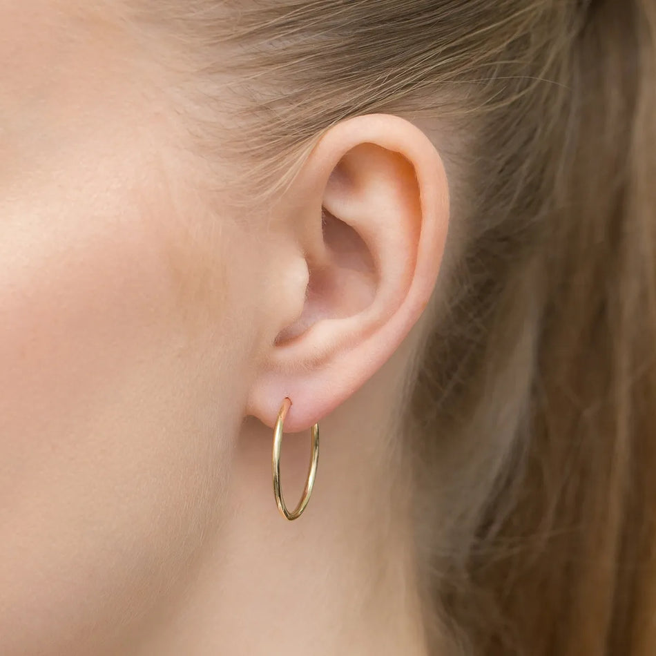 Gold Creaolen Ohrringe 15-22mm