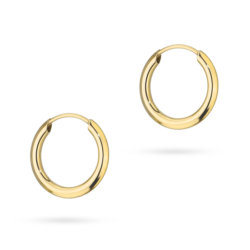 Gold Creaolen Ohrringe 12mm