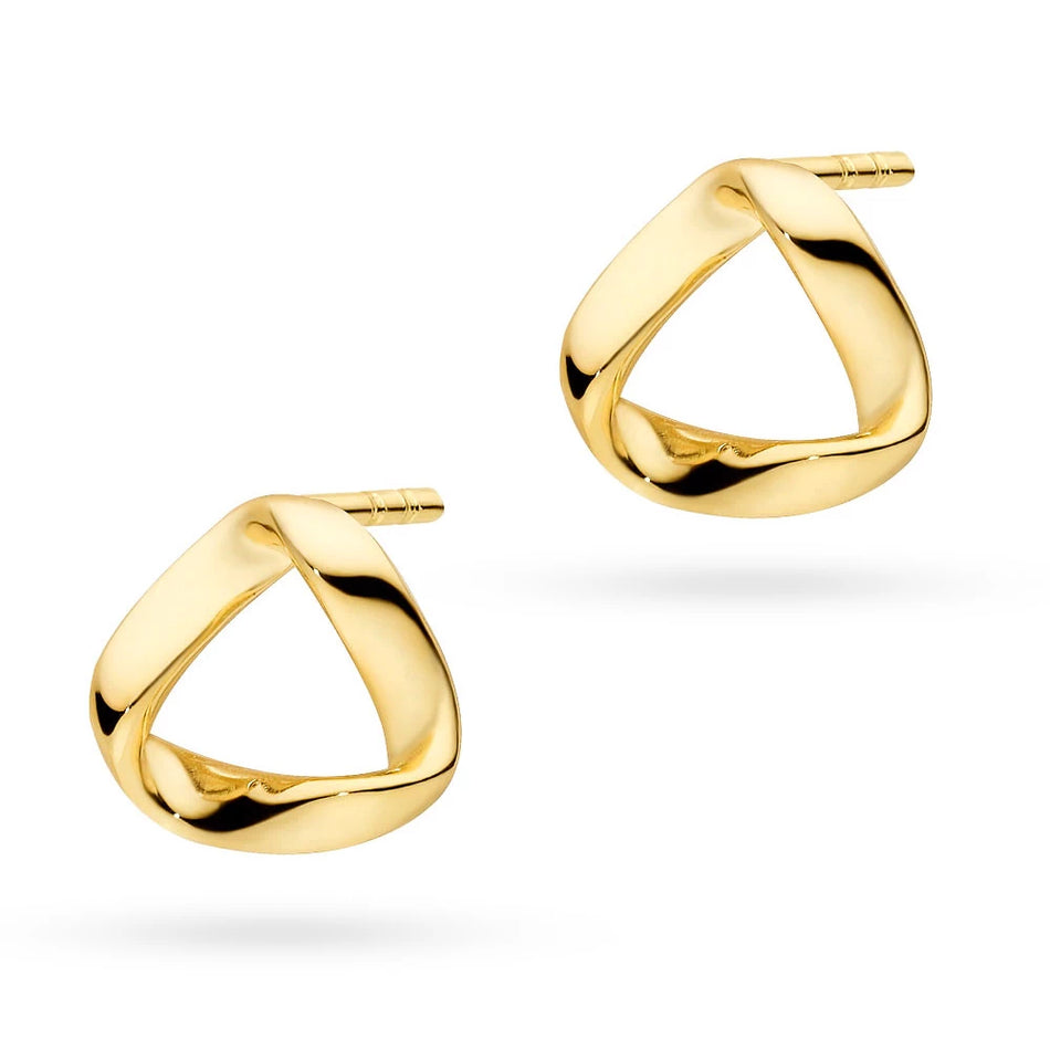 Gold-plated Silver Stud Earrings