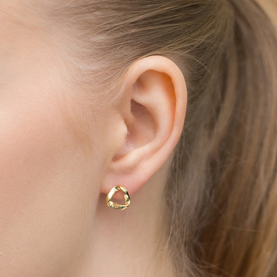 Gold-plated Silver Stud Earrings