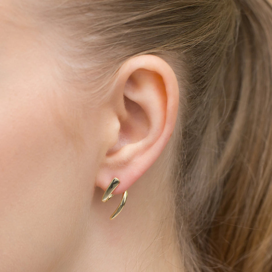 Gold-plated Silver Stud Earrings