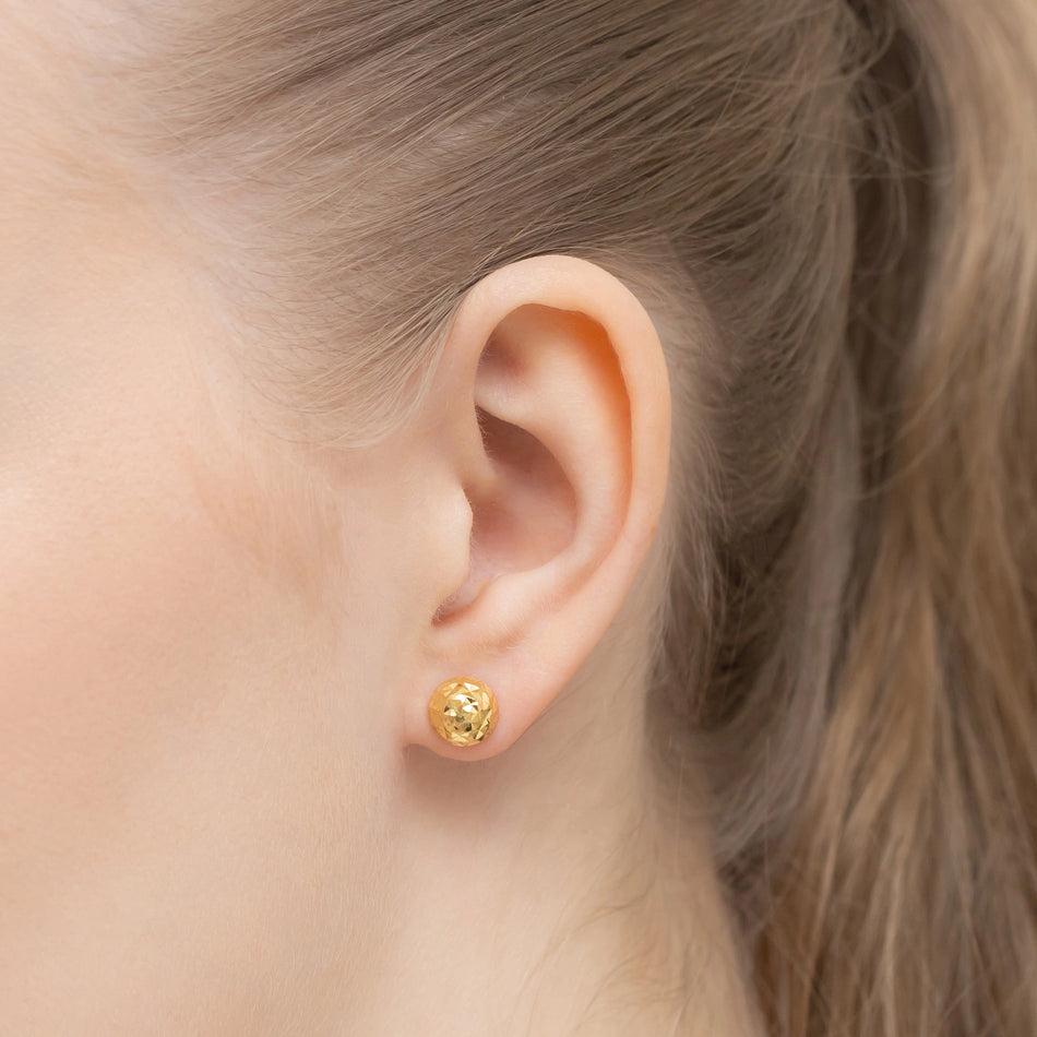 Gold-plated Silver Stud Earrings