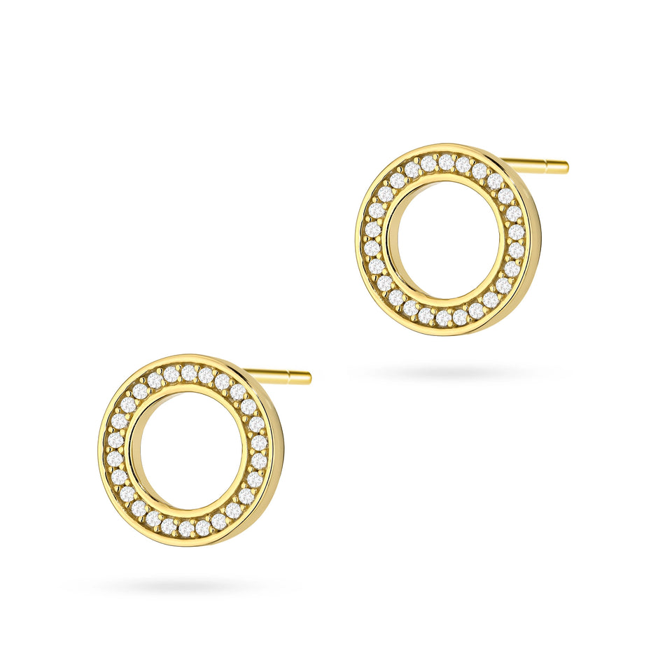 Gold-plated Silver Stud Earrings