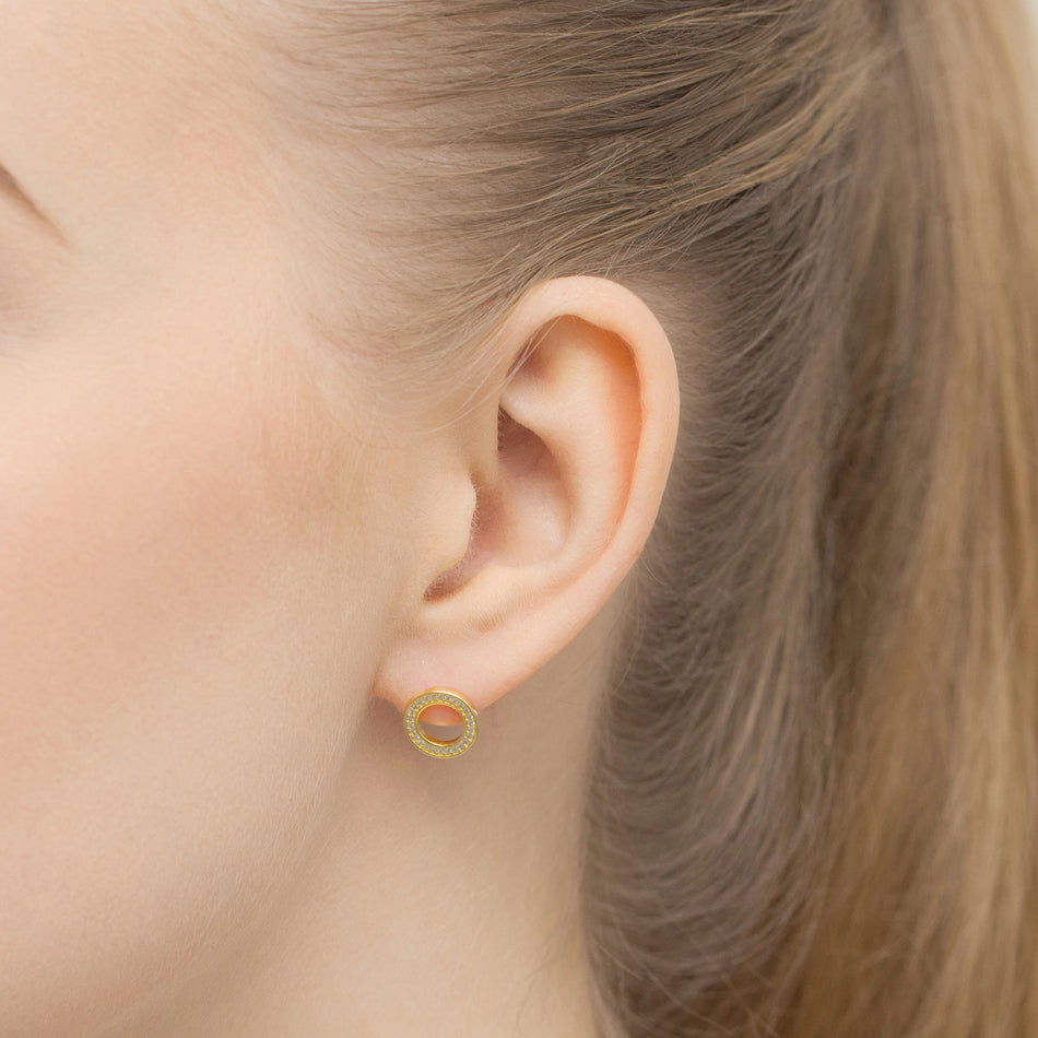 Gold-plated Silver Stud Earrings