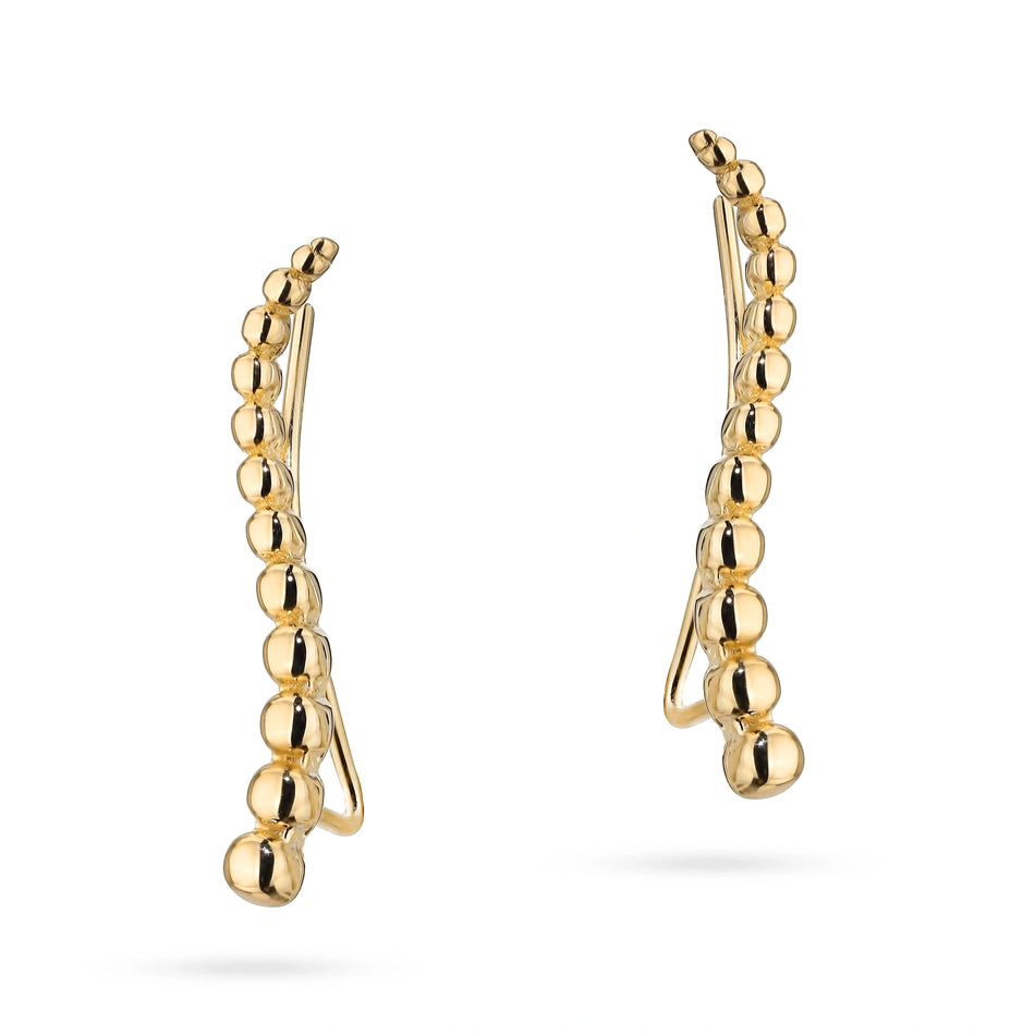 Gold Ohrklemmen Perlen