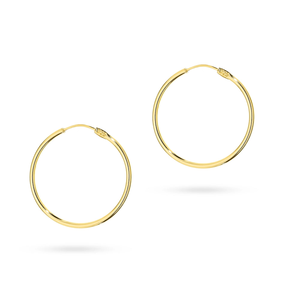 Vergoldete Silber Creaolen Ohrringe