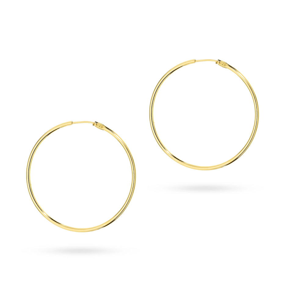 Vergoldete Silber Creaolen Ohrringe