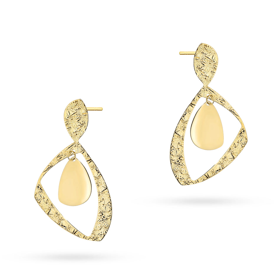 Gold Ohrstecker Ohrringe Geometrisch