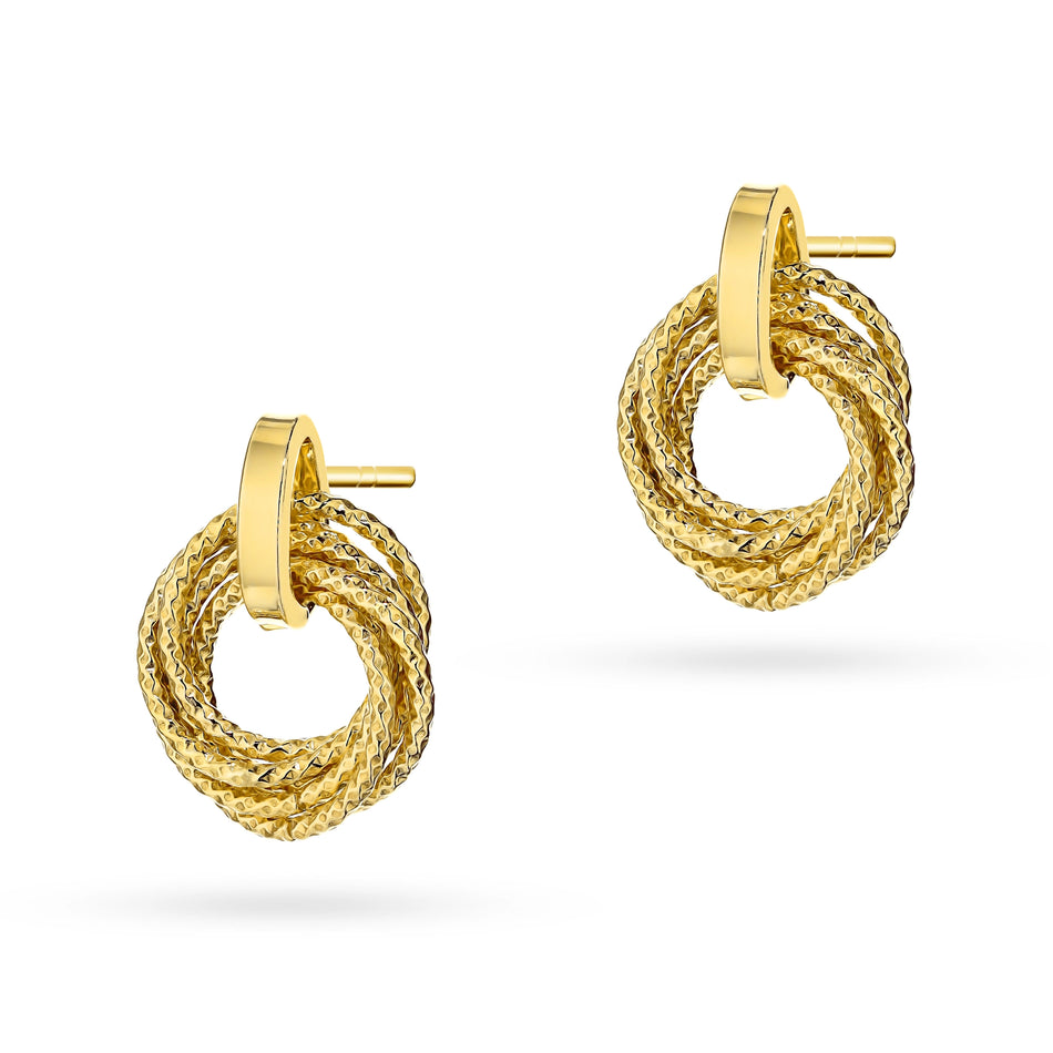 Gold-plated Silver Stud Earrings